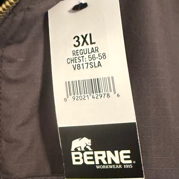 Brand new with tags men’s Berne vest. Gray. Sz 3xl - Picture 3 of 5